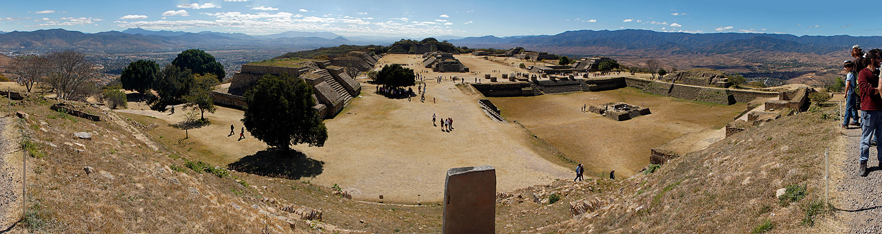 Monte Albán archaelogical site, Santa Cruz Xoxocotlán, Oaxaca.